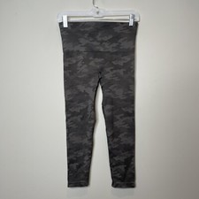 SPANX Gray Camo Seamless Cropped Leggings Size Medium