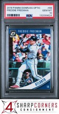 2018 PANINI DONRUSS OPTIC #68 FREDDIE FREEMAN POP 2 PSA 10