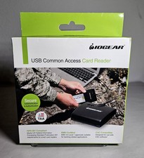 IOGEAR USB Common Access Card Reader LED Fips-201 Compliant EMV CAC Compatible