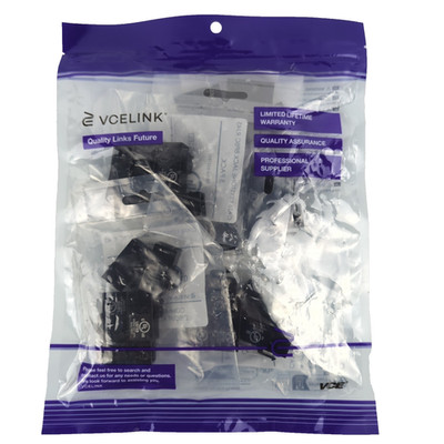 VCELINK CAT6 RJ45 Inline Coupler Black 25-Pack UL Listed Network Jack NEW Sealed