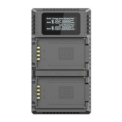 Smart USB dual charger, camera, battery charger for Leica BP-SCL5 - M10