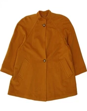 KEMPER Womens Overcoat EU 40 Medium Brown Virgin Wool CN67