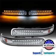 Fits 1999-2002 Silverado 00-06 Tahoe Suburban 1500 2500 Led Bumper Lights Lamps