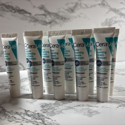x10 CeraVe Acne Foaming Cleanser 4% Travel size Exp:07/2025