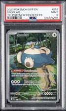 Snorlax 051 Scarlet & Violet 151 Pokemon Center Stamped PSA 9