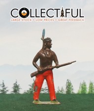 BRITAINS - NATIVE AMERICAN INDIAN COWBOY VINTAGE LEAD FIGURE SOLDIER 182