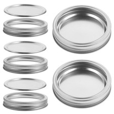  5 Sets Metal Cap for Jar Tinplate Lids Canning Food Storage Caps