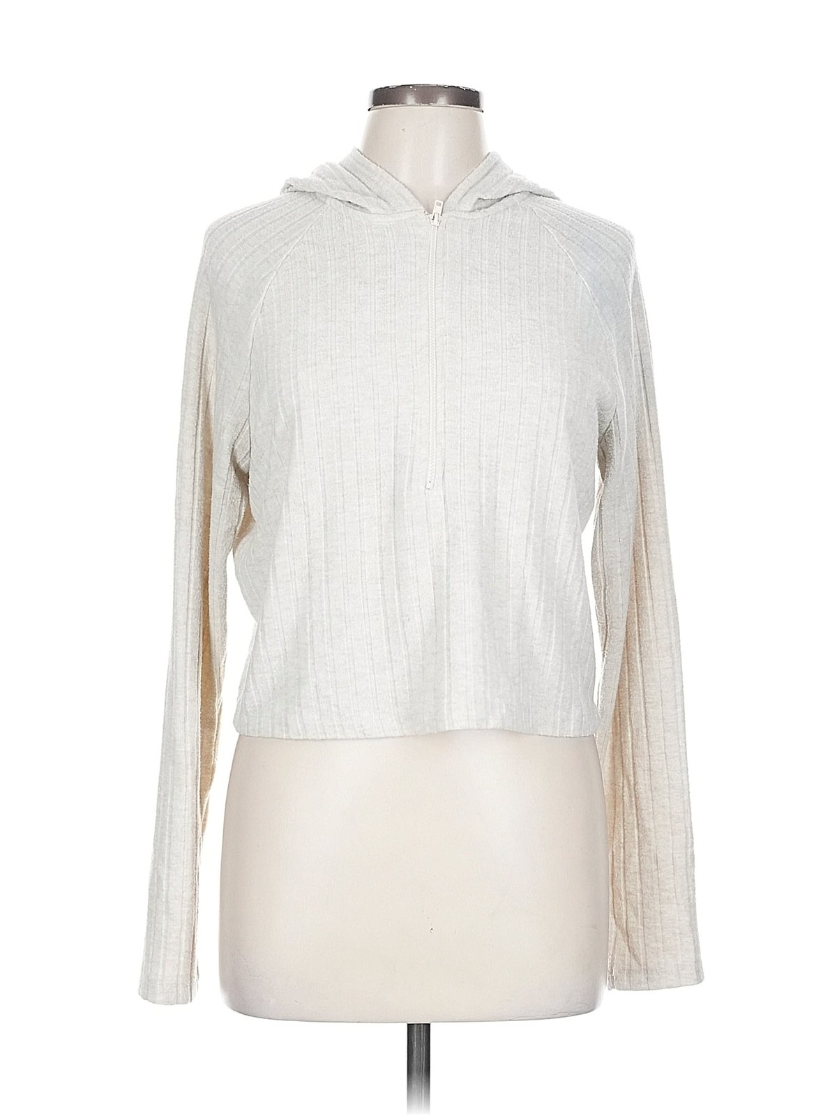 Universal Thread Women Silver Pullover Sweater L - image 1
