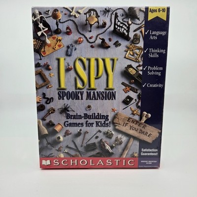 I Spy Spooky Mansion Puzzle Hidden Object PC Windows Mac CD-ROM Game Sealed