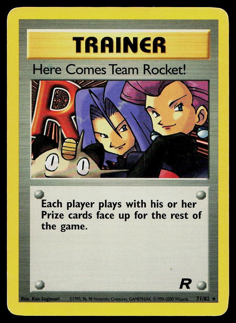 Pokemon Card Team Rocket Here Comes Team Rocket! 71/82 Rare