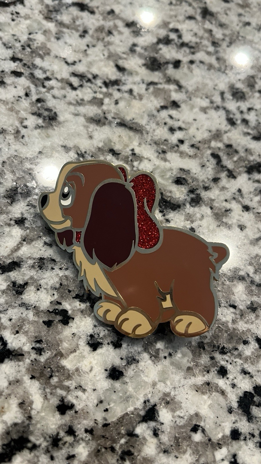 Lady and the Tramp Red Bow  Jumbo Fantasy Pin