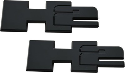 2pcs Rear Liftgate Door Nameplate 3D Badge Emblems for 2003-2009 H2 Glossy