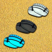 3 Pairs Lens Replacement for-Costa Del Mar Fisch Polarized-Black Silver Blue