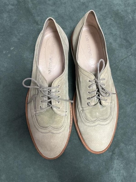 Men Emporio Armani Heels Olive Suede 9