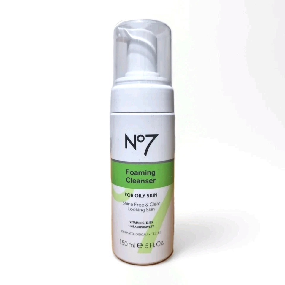 NO7 Foaming Cleanser 150ml for Oily Skin/Normal Skin Vitamin C,E,B5