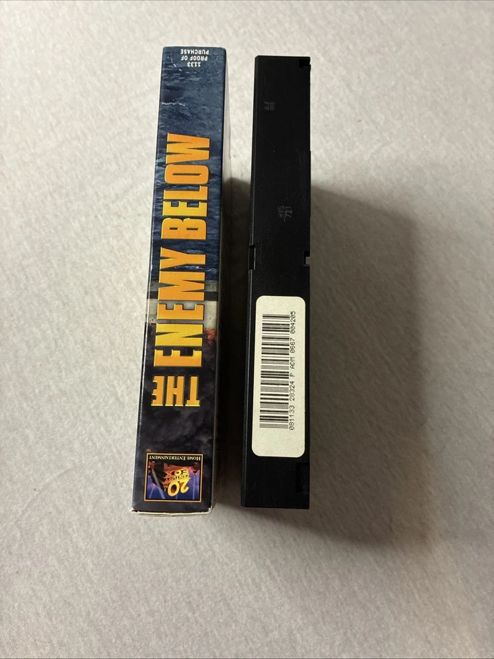 20th Century Fox The Enemy Below 1991 VHS **Buy 2 Get 1 Free** Robert Mitchum - Image 4 of 4