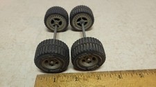 1965-1970 Mini Tonka Jeep Tireswheels With Axles For Custom Or Restoration A