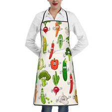 Kitchen Chef Apron With Pockets For Cooking Grilling BBQ Painting