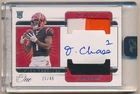 JA'MARR CHASE 2021 PANINI ONE RC AUTOGRAPH DUAL 3 COLOR PATCH AUTO SP #25/49
