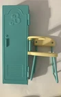 Vintage Mattel Barbie 1991 School Locker And Five Desk Chairs No Dolls Included