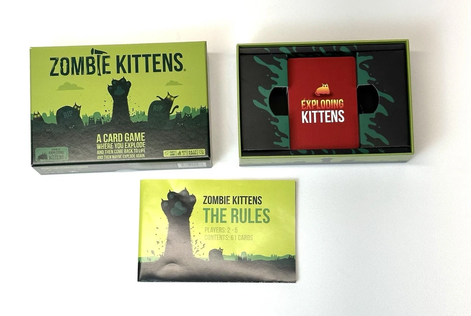 Zombie Kittens Card Party Game by Exploding Kittens 2-5 Players - Image 3 of 3