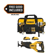 20-Volt MAX Lithium-Ion Cordless 2-Tool Combo Kit and Brushless Recip Saw with