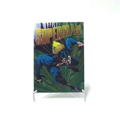 Hard Hitters Superman #H-10 INSERT SP - 1995 SkyBox DC Legends Power Chrome