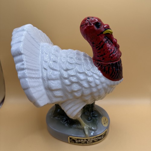 Ezra Brooks All American Tom Turkey Whiskey Decanter 1971 Barware Collectable
