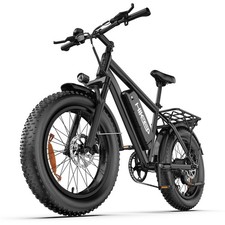 1500W Peak Electric Bike 26" x 4.0 Fat Tire Mountain Ebike 48V 15.6Ah for Adults