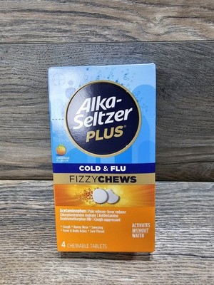 Alka-Seltzer Plus Cold & Flu Fizzy Chews Orange 4ct.
