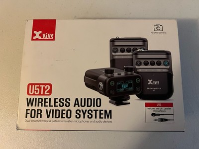 XVive U5T2 Dual-Channel Wireless System for Lavalier Microphone/Audio Devices