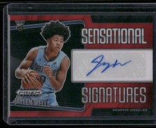 2024-25 Panini Prizm Black Jaylen Wells Red Rookie Auto /99