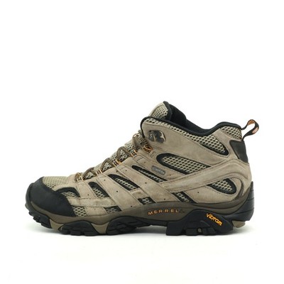 Merrell Herren Moab 2 Mid GTX Schuh Beige Wildleder Mid-Top Wanderschuhe EU 45