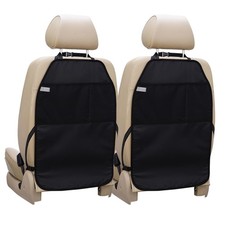Viaviat Car Seat Protector Large Kick Mat 2 Pack Durable Water Resistant Auto