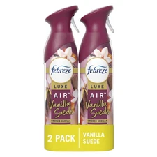 Air Freshener Spray Odor-Fighting Room Spray Vanilla Suede Scent 8.8oz 2 Count