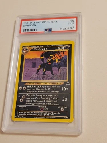 Umbreon - Pokemon Neo Discovery #32 - Mint PSA 9