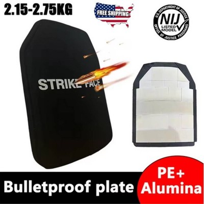 1/2 PACK 10x12'' Body Armor Plates B ullet Proof Light Weight Level 3A Curved