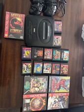 SEGA Genesis Model 2 Lot with 17 Games