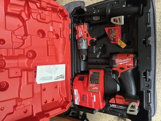 Milwaukee M18 FUEL 18V 2 Tool Combo Kit Red 3697 22 Battery Included