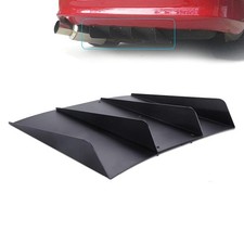 Universal Rear Diffuser Bumper 4 Fins Spoiler Splitter Lip Fit For Most Car Universal Rear Diffuser Bumper 4 Fins Spoiler Splitter Lip Fit For Most Car