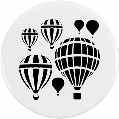 'Hot Air Balloons' Button Pin Badges (BB048739)