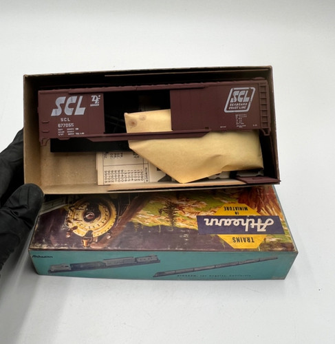 De Colección Athearn Escala HO SCL 50’ Doble Puerta Auto Coche Kit #1305 Seaboard Coast Line | Zustand: New