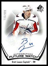 2021-22 SP Authentic Brett Leason Rookie Auto 725/999 Washington Capitals #168