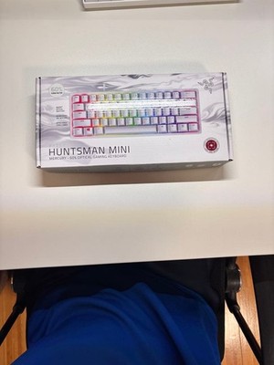 Razer Huntsman Mini TKL US Linear Wired White Keyboard Used Tested