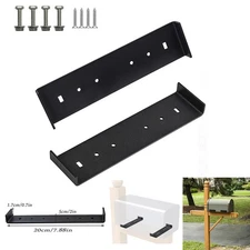 Mailbox Support Bracket Sturdy Iron Large Mailbox Fixing Stand Holder 8'' Wide