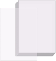 Osdue 100 Blatt Transparentpapier, 53G DIN A4 Pauspapier Weiß & Bedruckbar Traci