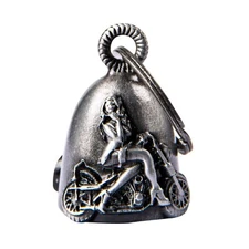 Premium Bell for motorcycle Riders Impact Girl On Motorcycle Design 3D Bell