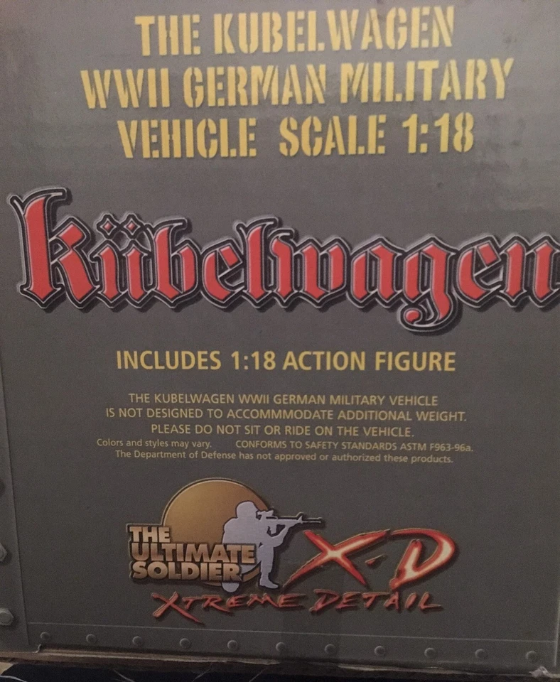The Ultimate Soldier The Kubelwagen WWII German 1:18 Military Vehicle - Image 2 of 4
