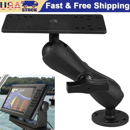 Aluminum Fish Finder Gimbal Mount with 1.5" / C Size Ball for Garmin, Lowrance