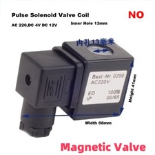 Hole Inner 13mm Height 41mm Pulse Solenoid Valve Coil AC 220,DC 4V DC 12V NO